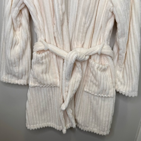Yawn Off White Cream Robe Size Large Neutral Loungewear Lounging Comfy Cozy - Picture 4 of 11